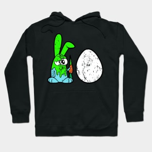 Retro Vintage Grunge Easter Bunny Hoodie